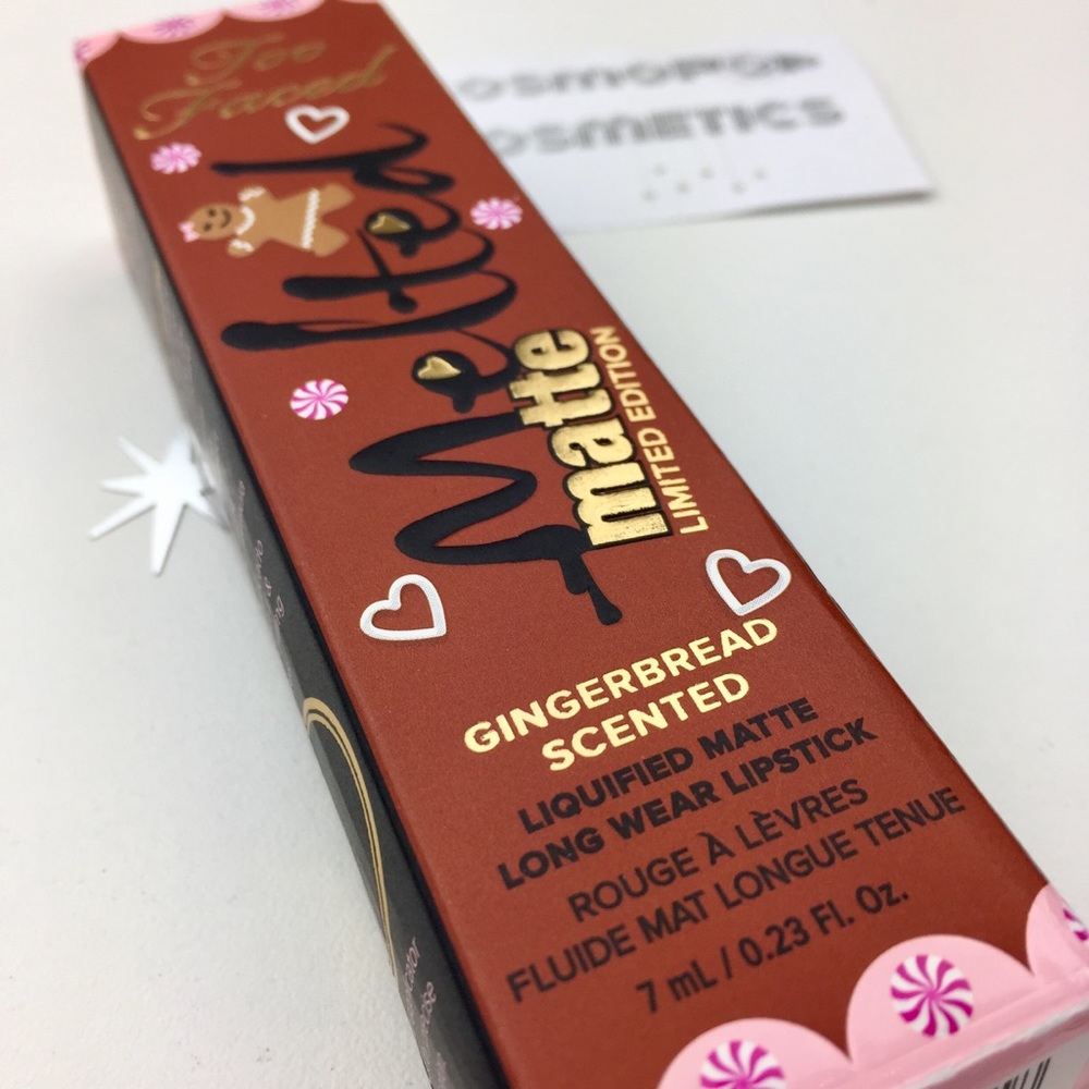 Too Faced Gingerbread Girl Lippie w/FREE GIFT ✨188 - Picture 3 of 8